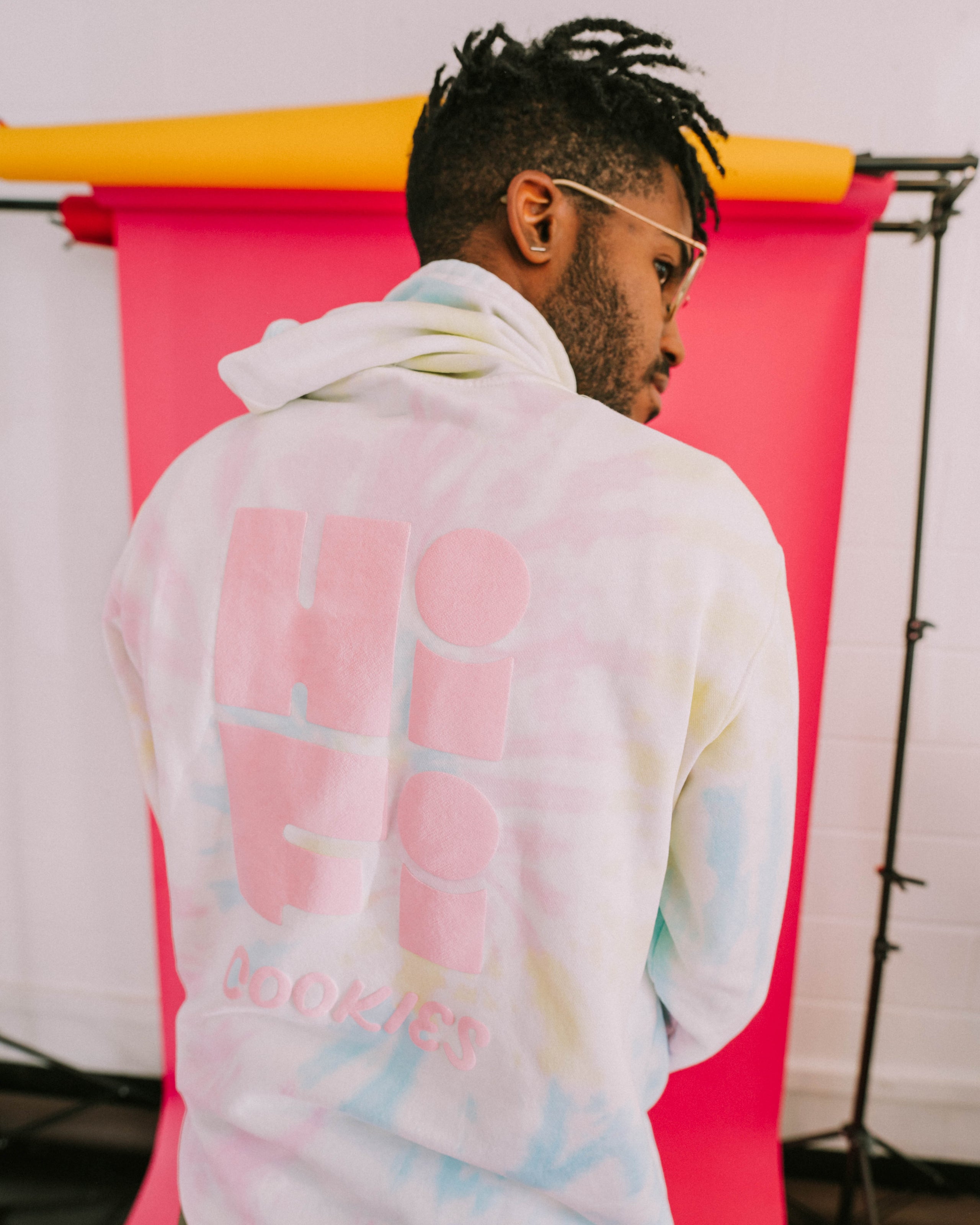 Cookies tie cheap dye hoodie
